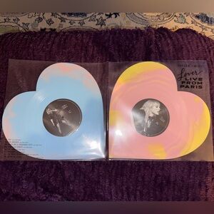 Taylor Swift Lover Live From Paris Heart Vinyl Record